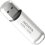 Memoria USB 32GB Adata AC906-32G-RWH color blanco