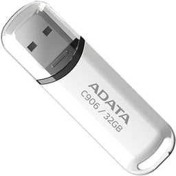 Memoria USB 32GB Adata AC906-32G-RWH color blanco