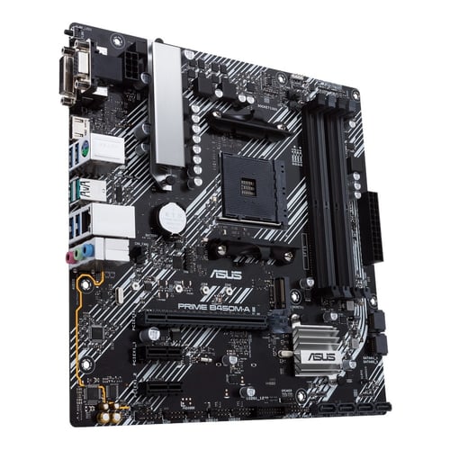 Tarjeta Madre Asus Prime B450M-A II Socket AM4/ HDMI/ Aura Sync/ DVI-D/M.2/ MICROATX