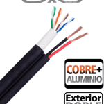 Bobina de Cable UTP CAT5E Siames Saxxon OUTP5ECCAEXT2E Exterior/ 305 Metros/ CAL. 18 AWG