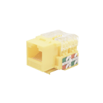 Modulo Jack Keystone CAT6 con Terminacion 110 Linkedpro LP-KJ-601-Ye para Faceplate Color Amarillo