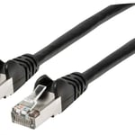 Cable de Red Patch CAT6A RJ45 Intellinet 741538 2.1M SFTP Blindado Negro