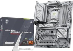 Tarjeta Madre MSI MAG B850 GAMING PLUS MAX WIFI AM5/DDR5/DisplayPort/PCI Express/Wi-Fi/Formato ATX