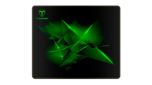 Mousepad T-DAGGER Geometry M T-TMP201 360X300MM/ Speed/ Resistente al Agua/ Color Negro-Verde