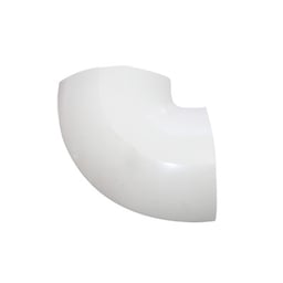 Sección en "L" de PVC auto extinguible, para canaleta DMC4FT (9430-02001) color blanco, DMC-4FT-L