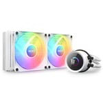Enfriamiento Liquido NZXT Kraken 240 RL-KR240-W1/ 2X120MM/ 500-1800RPM/ RGB/ Blanco