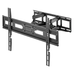 Soporte de Pared Para Pantalla 37"-80" Manhattan 462440 Doble Brazo Articulado/Ajuste de Nivel/Soporta 30KG/Color Negro