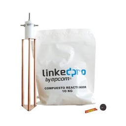 Electrodo Para Corriente Maxima 30AMP con Compuesto Mejorador de Terreno, LP-GROUND-30A