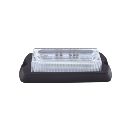 Luz Auxiliar Ultra Brillante X13 de 4 Leds Epcom X13-R Color Rojo con Mica Transparente