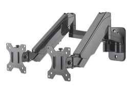 Soporte Universal de Pared Para Dos Monitores 17-32" con Pistones a Gas Manhattan 461627