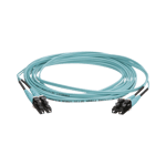 Jumper de Fibra Optica Panduit FZ2ERLNLNSNM015 Multimodo 50/125 OM4, LC-LC Duplex, OFNR (Riser), Color Aqua, 15 Metros