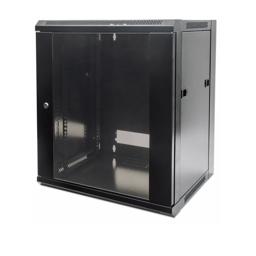 Gabinete Mural De 19" Manhattan 711777 9U / Flatpack / 450 mm / 60 Kg / Color Negro