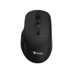 Mouse Inalámbrico Stylos STPMOI8B / 1600 DPI / 6 Botones / USB Nano 2.4Ghz / Color Negro