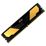 Memoria DDR4 8GB 2666MHZ Teamgroup Elite Golden TPD48G2666HC1901, Color Negro/Oro, PC4 21300 1.2 V , NON-ECC, CL19