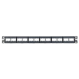 Panel de parcheo modular mini-com Panduit,24 puertos,1UR, CPP24WBLY