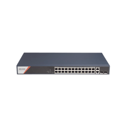 Switch Gigabit POE+ Hikvision DS-3E1528HP-SI-24P2T2F 24 Puertos 1000MBPS POE+/4 Puertos POE++ 90W/2 Puertos 1000MBPS de Uplink/2 Puertos SFP/Administrable/ Hasta 300M/370W