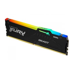 Memoria DDR5 64GB 5600Mhz Kingston Fury Beast (1x64GB) / Negro / CL40 / RGB / DIMM / KF556C40BBA-64