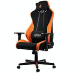 Silla Gamer Noblechairs NC-S300-BO Negro/ Naranja, Ajustable, Hasta 135KG