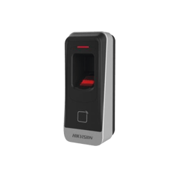 Lector Esclavo Huella Digital MIFARE IP65 HIKVISION DS-K1201A-MF, Lector De Tarjetas De Proximidad MIFARE, RS-485, Interior Y Exterior, Requiere Panel De Control De Acceso DS-K2604, 02, 01