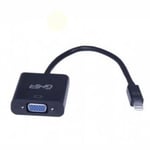 Adaptador de Video Mini Displayport Macho a VGA Hembra Ghia ADAP-10 Negro
