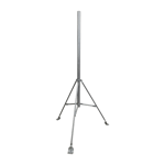 Mastil de 2" X 1.5 Metros con Tripie para Instalacion en Losa, Acero Galvanizado en Caliente, SM-TR1.5