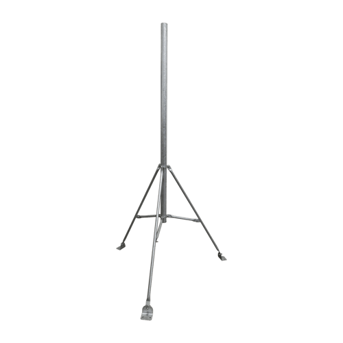Mastil de 2" X 1.5 Metros con Tripie para Instalacion en Losa, Acero Galvanizado en Caliente, SM-TR1.5
