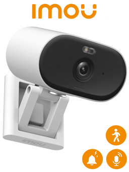 Camara IP WIFI Imou Versa 2MPX/Lente 2.8MM/97° de Apertura/H.265/Audio Bidireccional/Sirena/IP65/IPC-C22FN-C