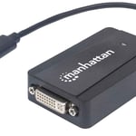 Convertidor de USB 3.0 a DVI Manhattan 152310 Negro