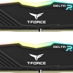 Memoria DDR4 16GB 3600MHZ Teamgroup Delta RGB TF3D416G3600HC18JDC01 (2X8 GB), Negro, NON-ECC, CL18, XMP