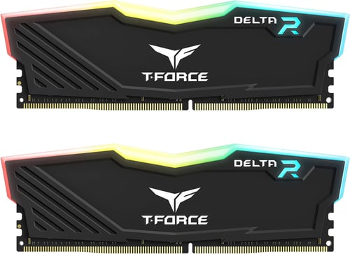 Memoria DDR4 16GB 3600MHZ Teamgroup Delta RGB TF3D416G3600HC18JDC01 (2X8 GB), Negro, NON-ECC, CL18, XMP