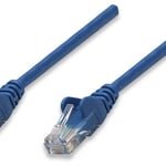 Cable red UTP Cat.5E 0.45 metros RJ45 Intellinet 318129 azul