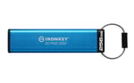 Memoria USB-C 256GB Kingston IKKP200C/256GB Ironkey Keypad 200C, USB Tipo C/IP68/Color Azul
