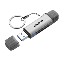 Lector de Tarjetas 2 En 1 Hiksemi HS-HUB-CR01 Conector Dual USB-A y USB-C, Soporta SD y Micro SD