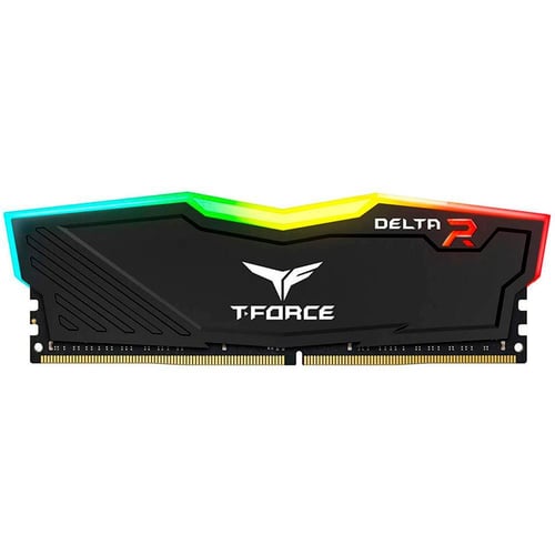 Memoria DDR4 16GB 3200MHZ TeamGroup T-Force Delta TF3D416G3200HC16F01, RGB, Color Negro, PC4 25600 1.35 V, CL16