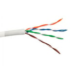 Bobina cable UTP categoría 5E Belden 1583A 24AWG blanco, 305metros