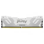 Memoria DDR5 32GB 6000MHz KINGSTON FURY RENEGADE RNG CL32, color blanco, KF560C32RW-32.