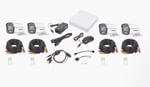 Kit Turbohd 1080P Hikvision HK1080CV DVR 4 Canales/ 4 Camaras Bala ColorVu/ Fuente de Poder/ Accesorios de Instalacion