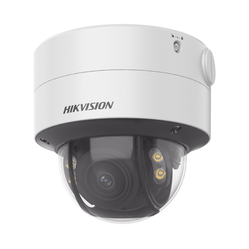 Camara Domo IP Hikvision DS-2CD2747G2-LZS(C) 4MPX/Lente de 3.6 - 9 MM/Imagen a Color 24/7/Luz Blanca 40 MTS/WDR 130 DB/IP67/IK10/MicroSD