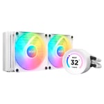 Enfriamiento Liquido NZXT Kraken Elite 240 RL-KR24E-W1/ 2X120MM/ 500-1500RPM/ RGB/ Blanco