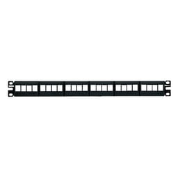 Panel de parcheo modular 24 puertos, 1UR, Panduit NKFP24Y