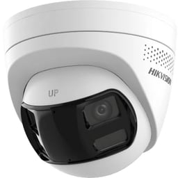 Cámara Turret IP Hikvision DS-2CD1363G2P-LIUF/SL de 6MP con Doble Lente 2.8mm, Visión Panorámica 180°, AcuSense, Audio Bidireccional e IP67