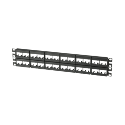 Panel de Parcheo Modular Mini-Com (Sin Conectores), Panduit CPP48WBLY, Plano, Sin Blindaje, de 48 Puertos, 2 UR