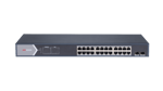 Switch POE+ Hikvision DS-3E1526P-SI 24 Puertos 10/100/1000 MBPS+2 Puertos SFP Uplink 370W Hik-Proconnect y Hik-Central