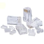 Paquete con 100 Plug RJ45 8P8C UTP CAT5 Gigatech PLR45C5-100