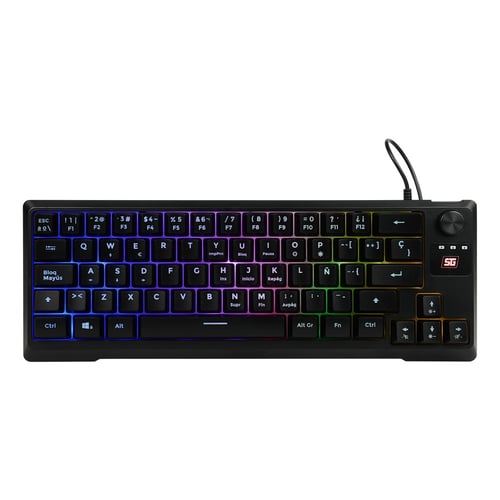 Teclado Gamer TKL Vorago KB-506 RGB/ Alambrico/ Multimedia/ Anti-Ghosting/ USB/ Color Negro
