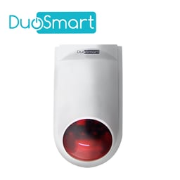 Sirena Inteligente WIFI 2.4 Duosmart B20 Standalone, 20 Controles, 60 Dispositivos en Modo 24HRS Audible Interiores o Perimetrales