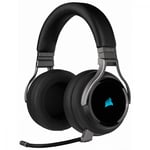 Diadema Audifono con Microfono Inalambrico 7.1 Gamer Corsair Virtuoso RGB Wireless, Carbon, USB/ 3.5MM, CA-9011185-NA