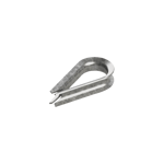 Cuello/ Guardacabo/ Rozadera Para Cable de 1/4" de Acero Galv. Por Inmersion, Cuello-14-HDG