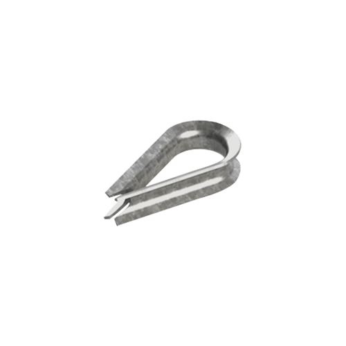 Cuello/ Guardacabo/ Rozadera Para Cable de 1/4" de Acero Galv. Por Inmersion, Cuello-14-HDG