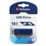 Memoria USB 2.0 16GB Verbatim Flash Drive 97275 Color Azul